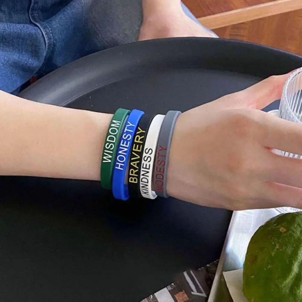 Hand Bands Fun Motivational Wristbands Printed Lettering Inspirational Quotes Wrist Bands Jerwerly Luxury Charm Sports Bracelets