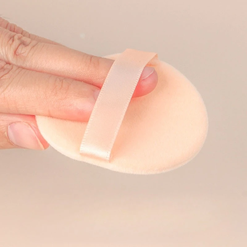 2개입 원형 얼굴 파우더 파운데이션 퍼프 휴대용 부드러운 화장품 퍼프 메이크업 파운데이션 스펀지 전문가용