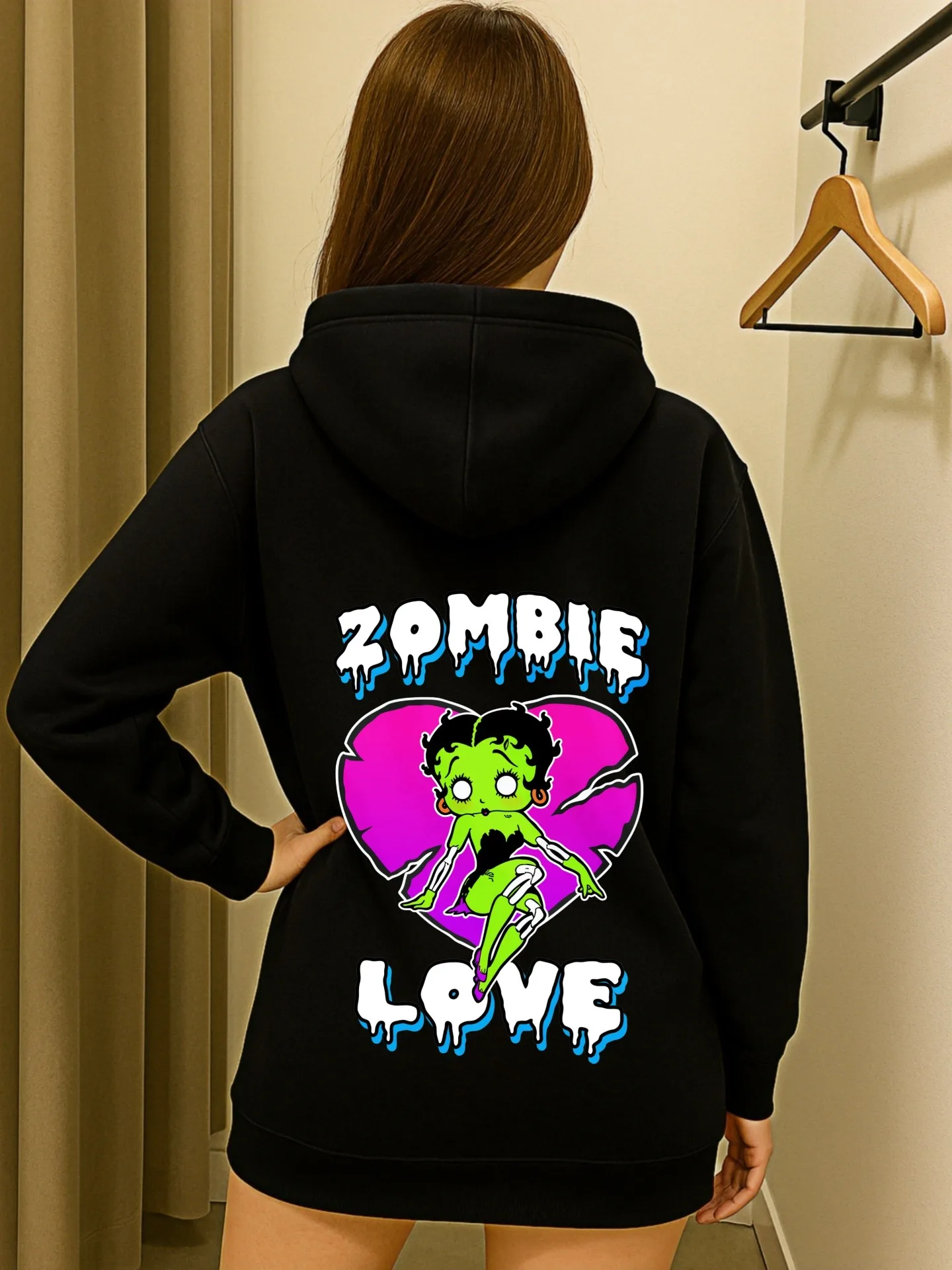 Sudadera con capucha gráfica para mujer, estampado de letras de mamá de Softbol, diseño estético informal, forro polar, uso diario informal, para mujer