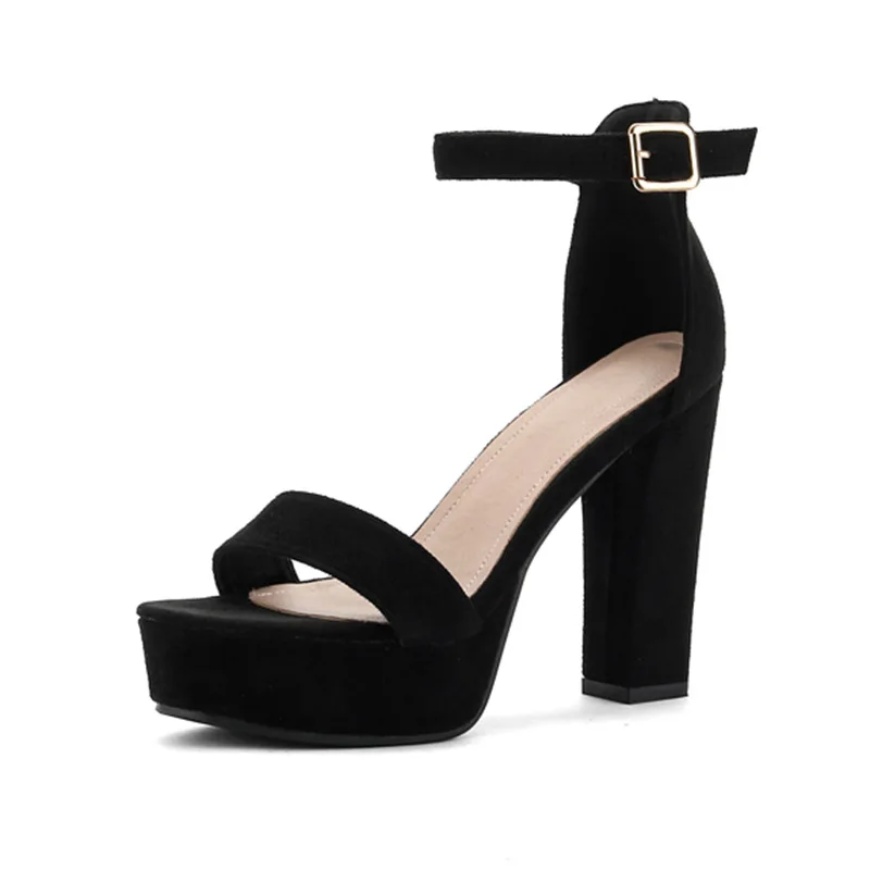 Clear Heels Chunky Sandals Comfort Shoes for Women Suit Female Beige Block Sexy Low Girls Black High Velvet Pumps PU Scandals So
