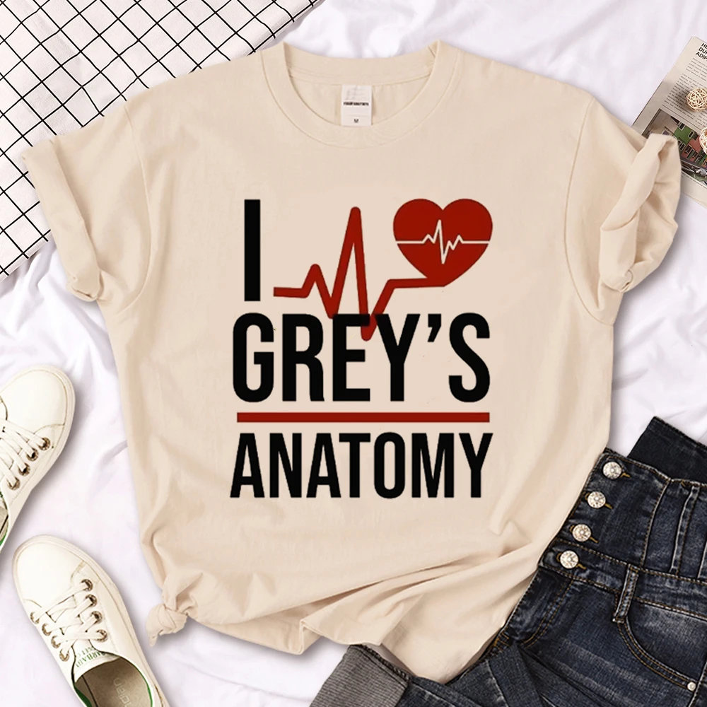 Greys Anatomy tshirt women funny t shirt girl manga clothing