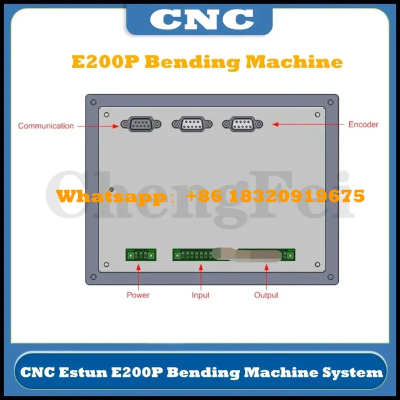 شحن مجاني! وحدة تحكم الثني Estun E200P نظام التحكم في آلة ثني الفرامل القابلة للطي
