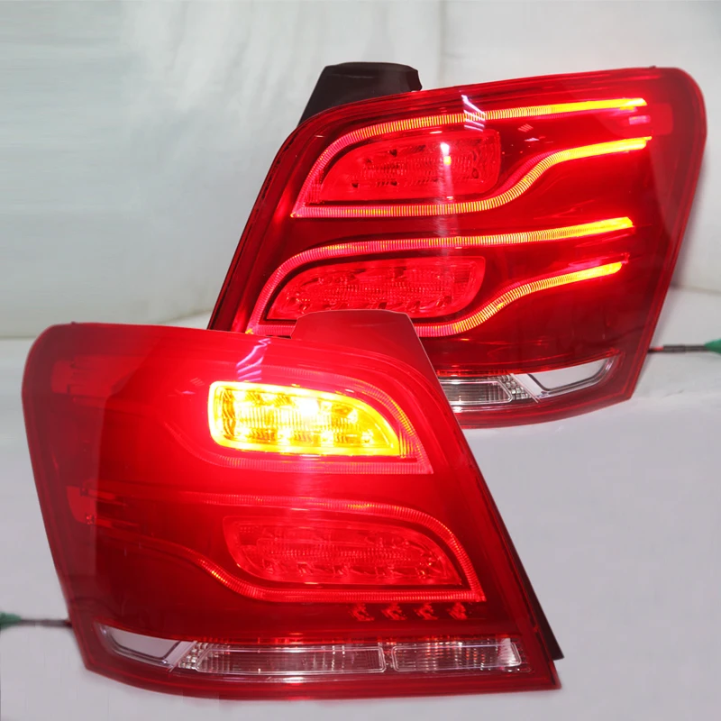 2 Pieces For Mercedes-Benz W204 GLK200 GLK 260 GLK300 Tail Lamp 2014 2015 2016 Year LED Back Rear