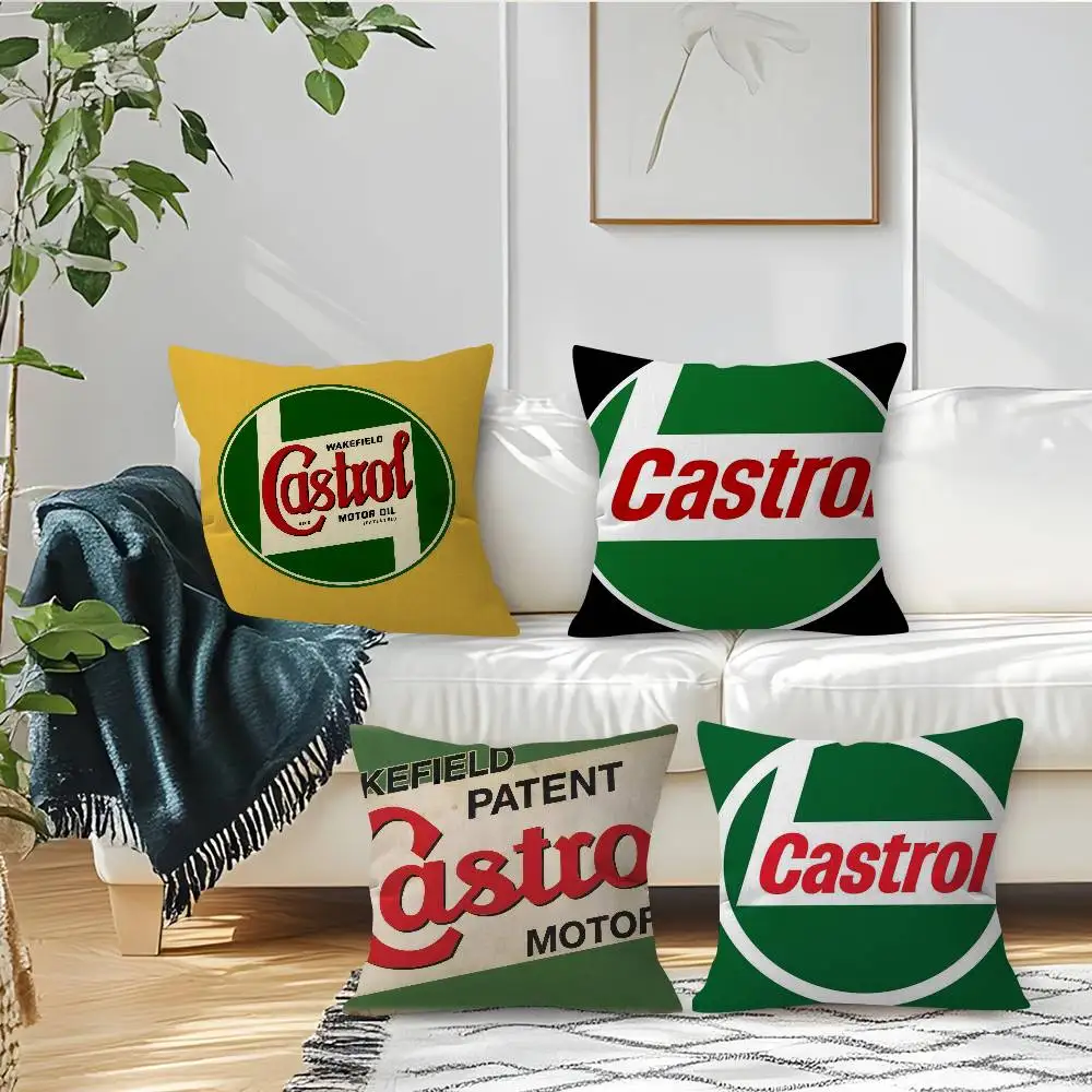 Housse de coussin C-Castrol, taie d'oreiller, coussin décoratif pour canapé, décoration intérieure