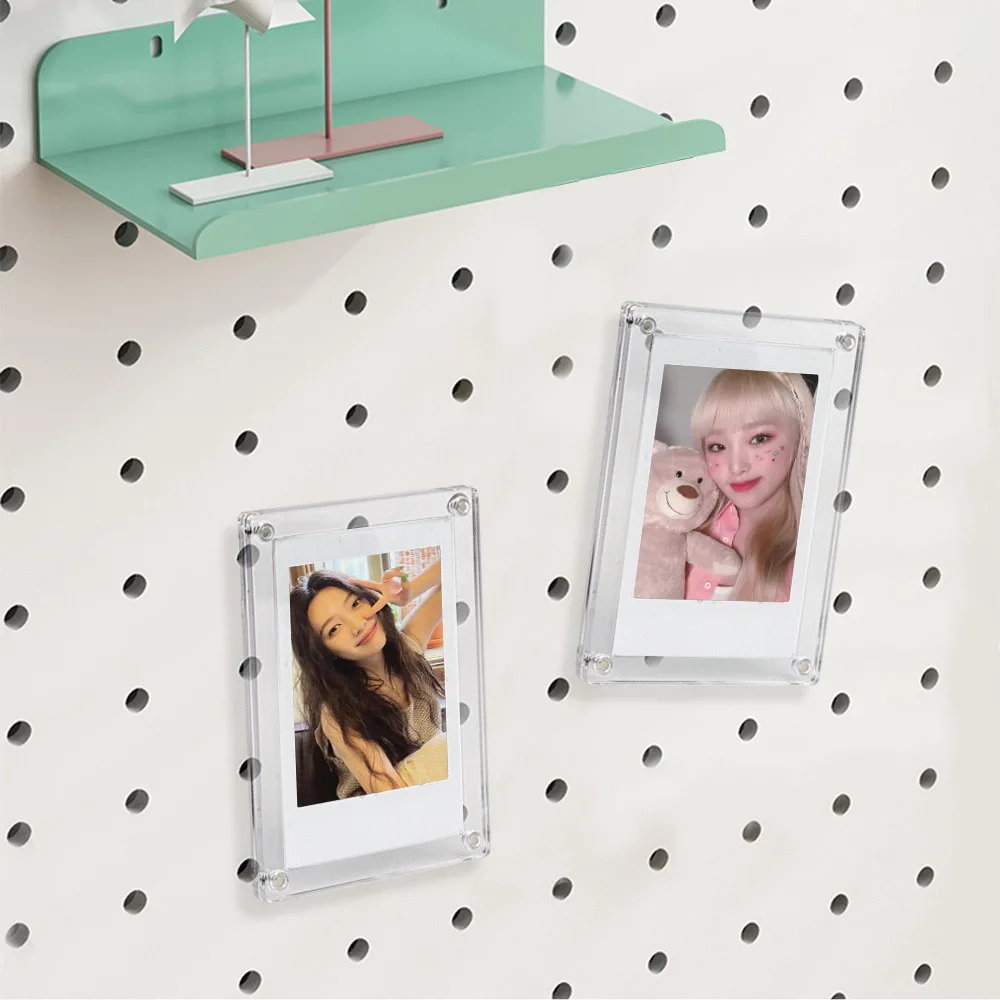 Marco de succión magnética de acrílico para cámara Fujifilm Instax Mini, papel fotográfico de 3 pulgadas, DIY, 12, 11, 9, 8, 7s, 25, 50s, EVO