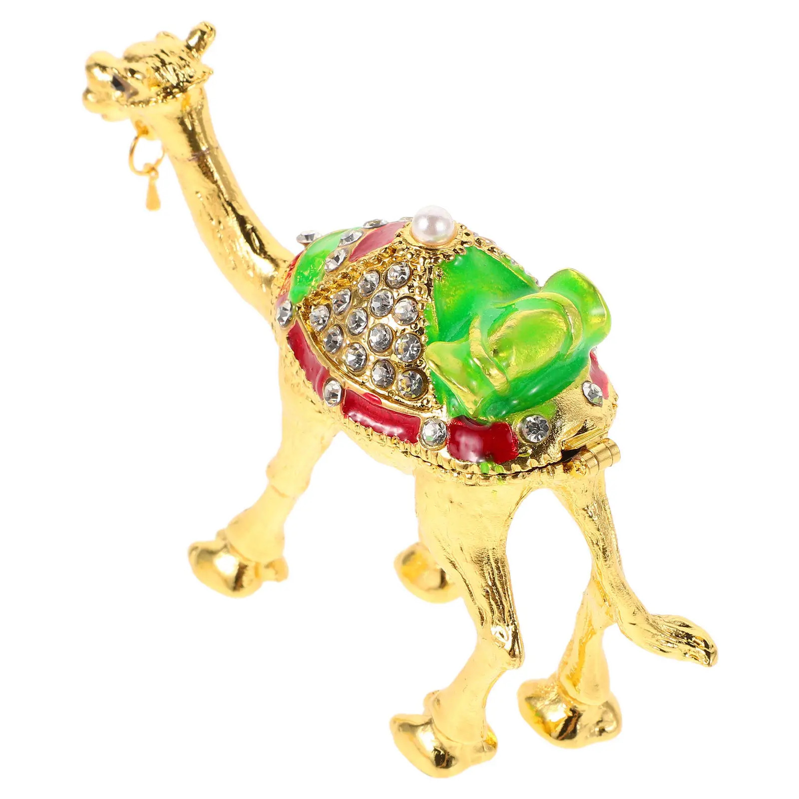 Camel Jewelry Box Metal Creative Home Decor Travel Souvenir Organizer Elegant Earring Storage Keepsake