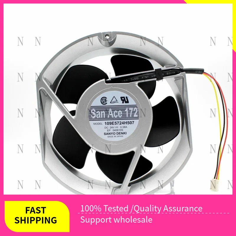 

YJJ 1pcs High Performance FOR Sanyo Cooling Fan 109E5724H507 24V 0.58A 172*150*51MM