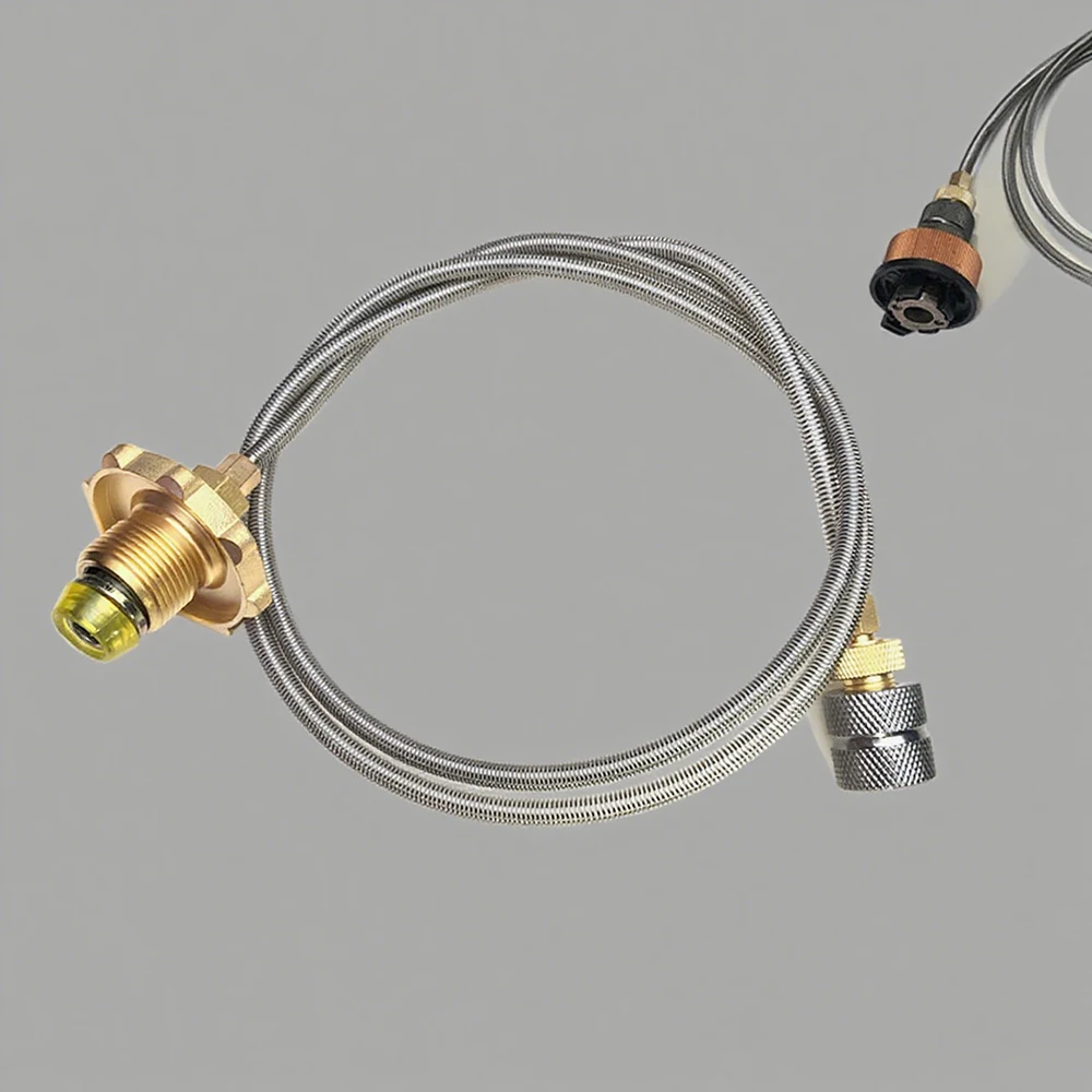

Outdoor Stove Converter Air Tank Inflation Valve Valve Flat Air Tank Long Air Tank Universal Valve Canister Outdoor Camping