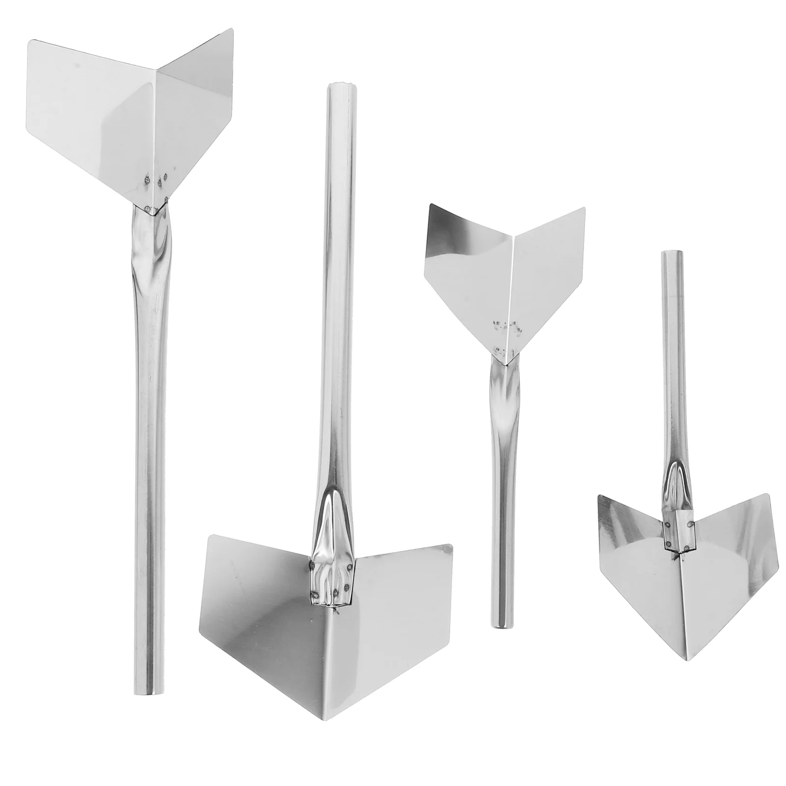 4 Pcs Spatula Angle Puller Travel Wall Repair Kit Stainless Steel Concrete Crack Filler Rounded Corner Drywall Trowel