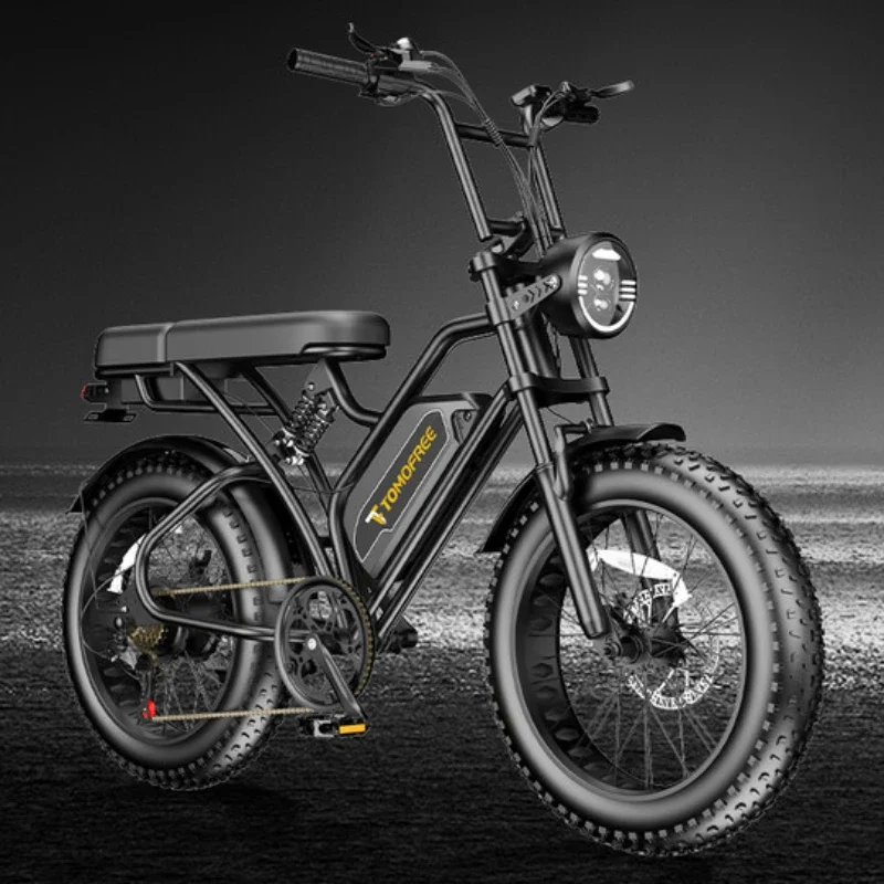 Folding Electric Seven-Level Oversized Wide Tire Mountain Bike Beach Snowmobile off-Road Power Bike