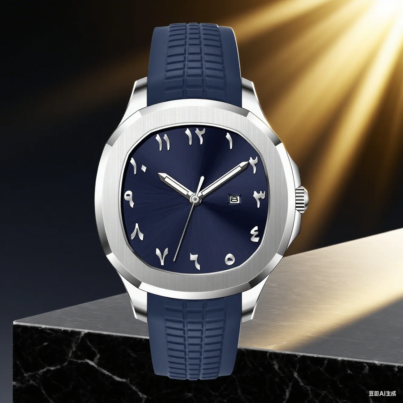 Luxury Men Quartz Watch Arabic Numerals Sports Brand Fashion Silicone Wristwatch Creative Gift Casual Simpple Fashion Watch