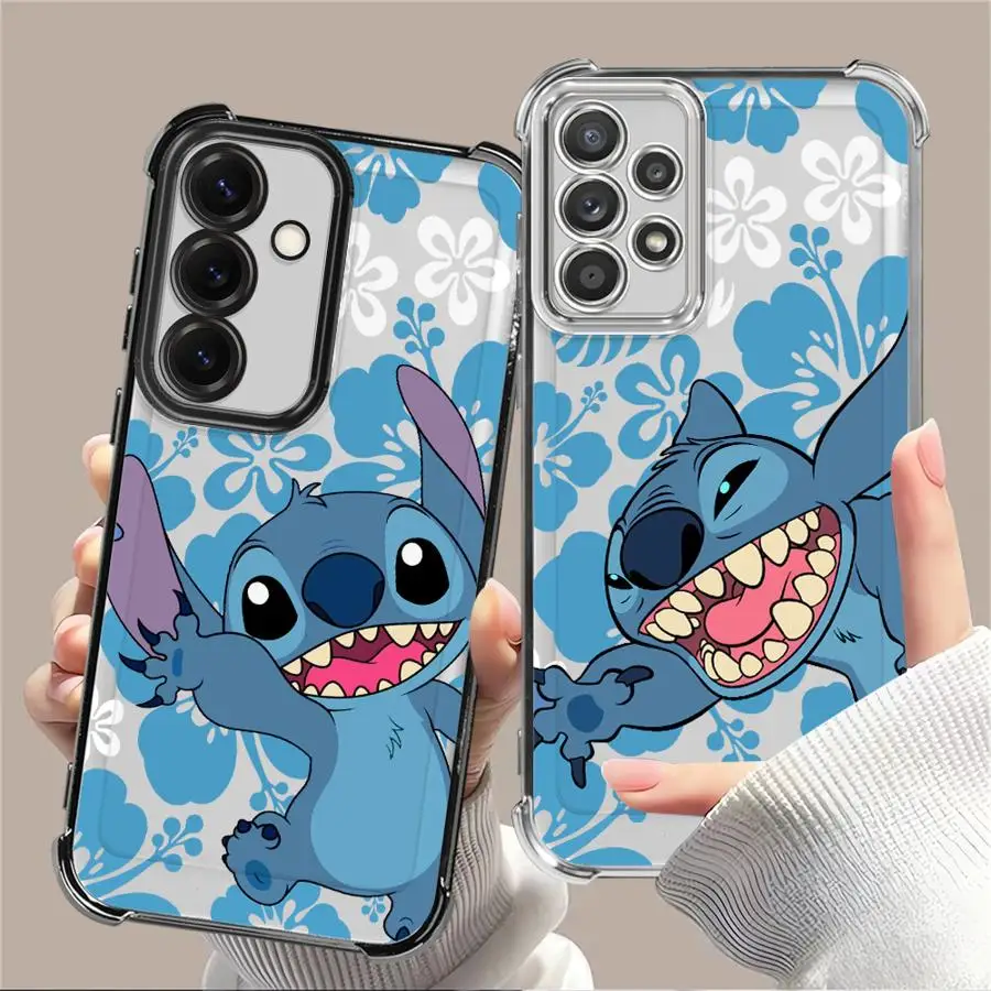 Phone Cover Case for Samsung Galaxy A15 A33 A24 A35 A36 A16 A13 A26 A25 A52 A17 A21s Cartoon Disney Stitch