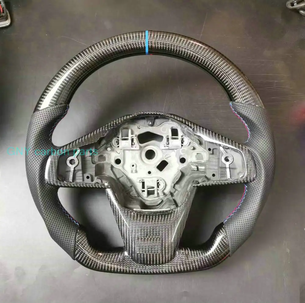 

100% Real Carbon Fiber Steering Wheel For BMW F39 F45 F46 F48 F49 320 X1 X2 1 2 Series