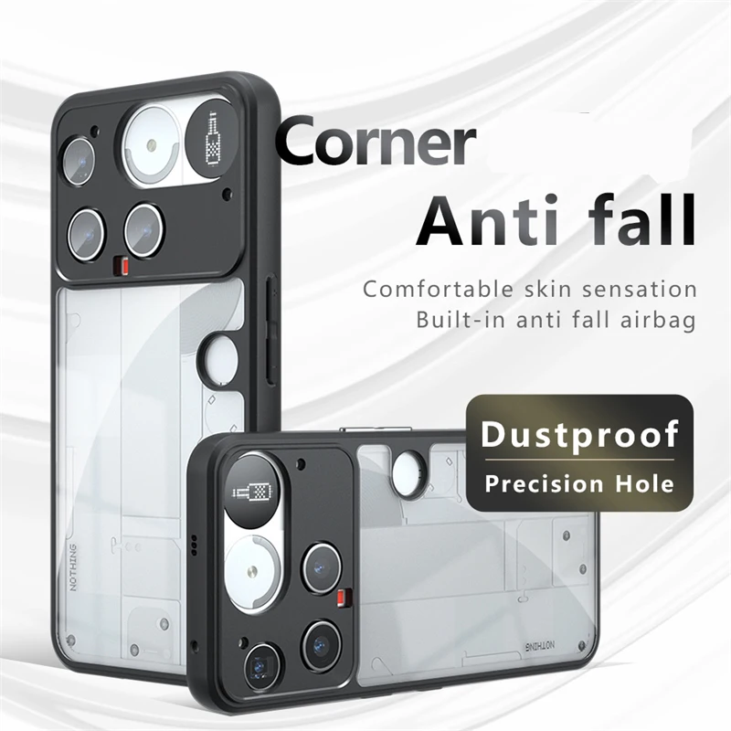 Textura fosca capa de telefone para nada telefone (3) capa para nada telefone 3 sensação de pele чехол funda capa traseira para nada phone3