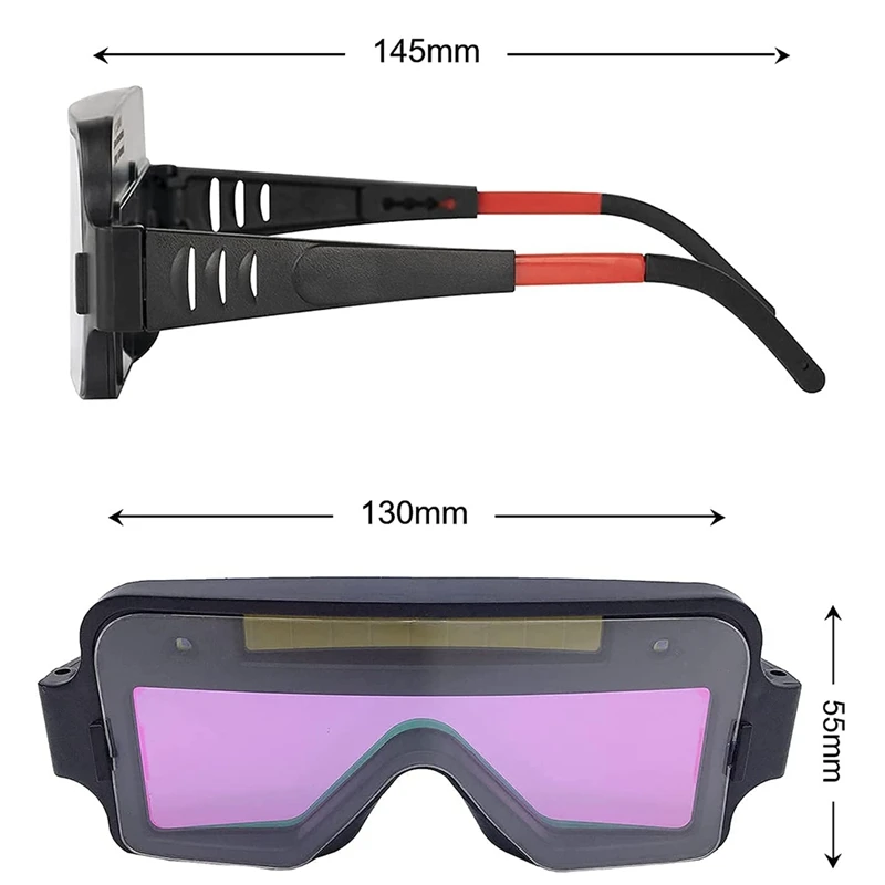 Welding Goggles Auto Darkening Solar Powered Welding Glasses Mask Helmet Welder Safety Protective Goggles Welder Glasses