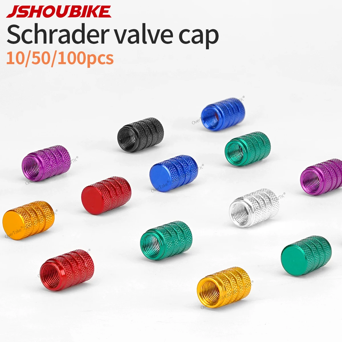 

10/50/100 шт., колпачок клапана Schrader, MTB, дорожный велосипед, алюминиевый, с ЧПУ, водонепроницаемая, пылезащитная шина, газовая, AV, крышка сопла, аксессуары для велосипеда