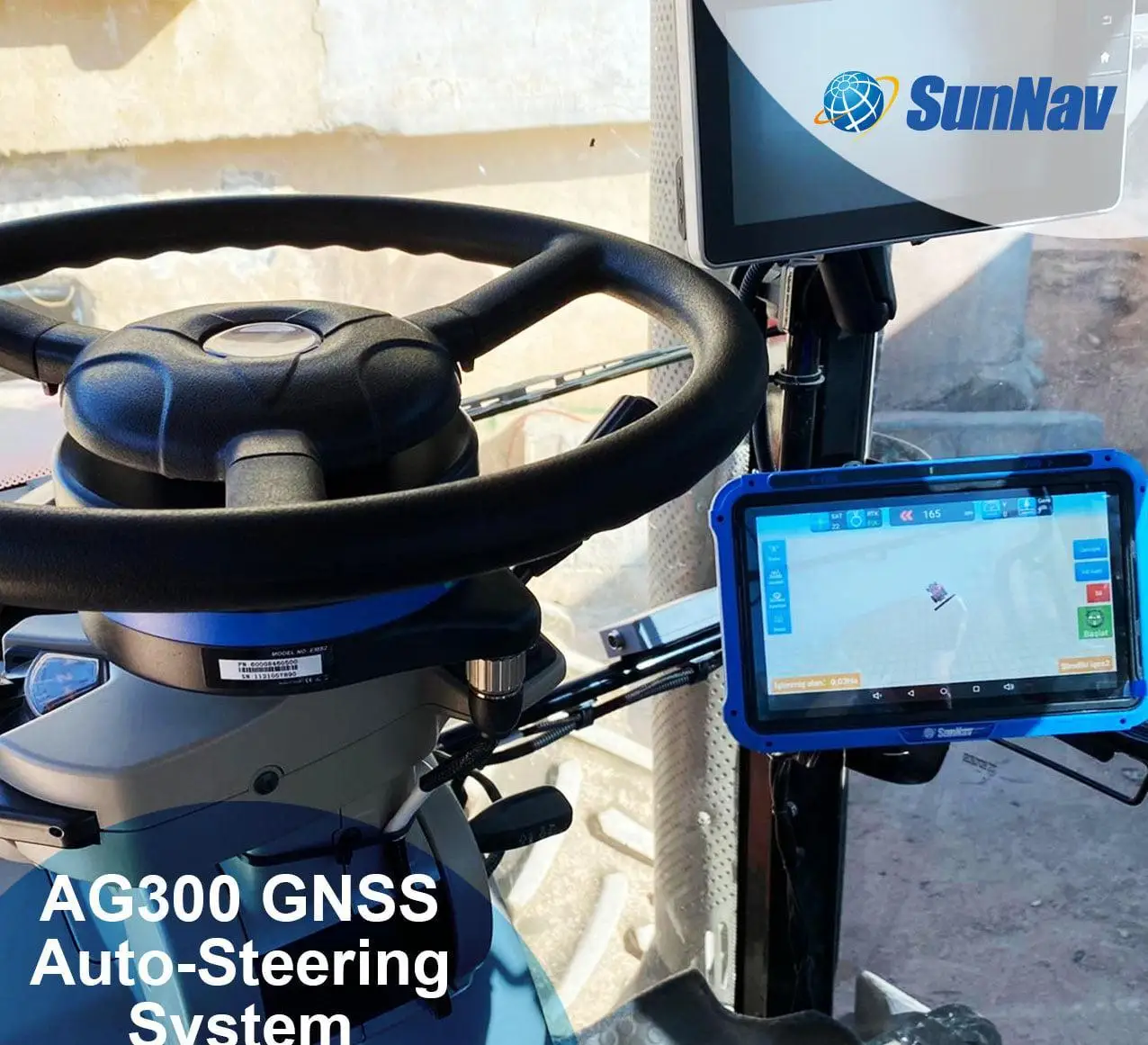 SunNav 2022 Autopilot Automated Steering System Hot Selling GPS Tractor Guidance System Auto Steering Tractor For Agriculture