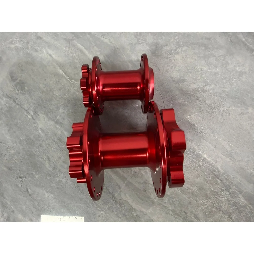 Electric Motorcycle Hub Assembly for For light Bee E-Bikes Red Anodized Finish CNC Processed for Tough Off-Road Conditions