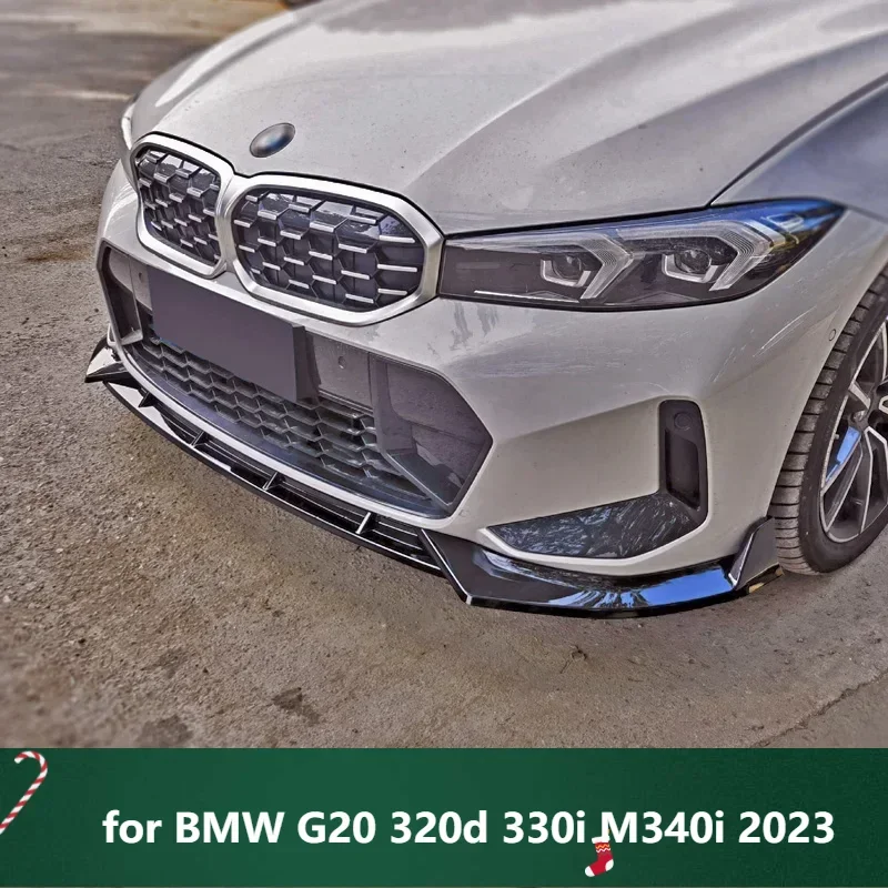 

New！ 3 Series Splitter for BMW G20 320d 330i M340i 2023 Front Skirts Black Red Bumper Spoiler Lip Body Kit