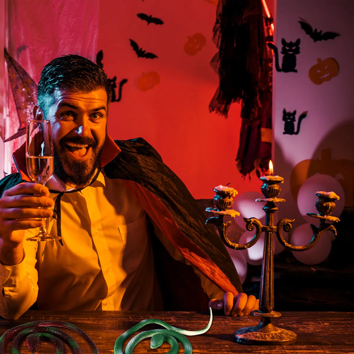 

3Pcs Fake Rubber Imitated Snake Prank Prop for Halloween Party Realistic Snake Prank Decoration Tricky Plaything