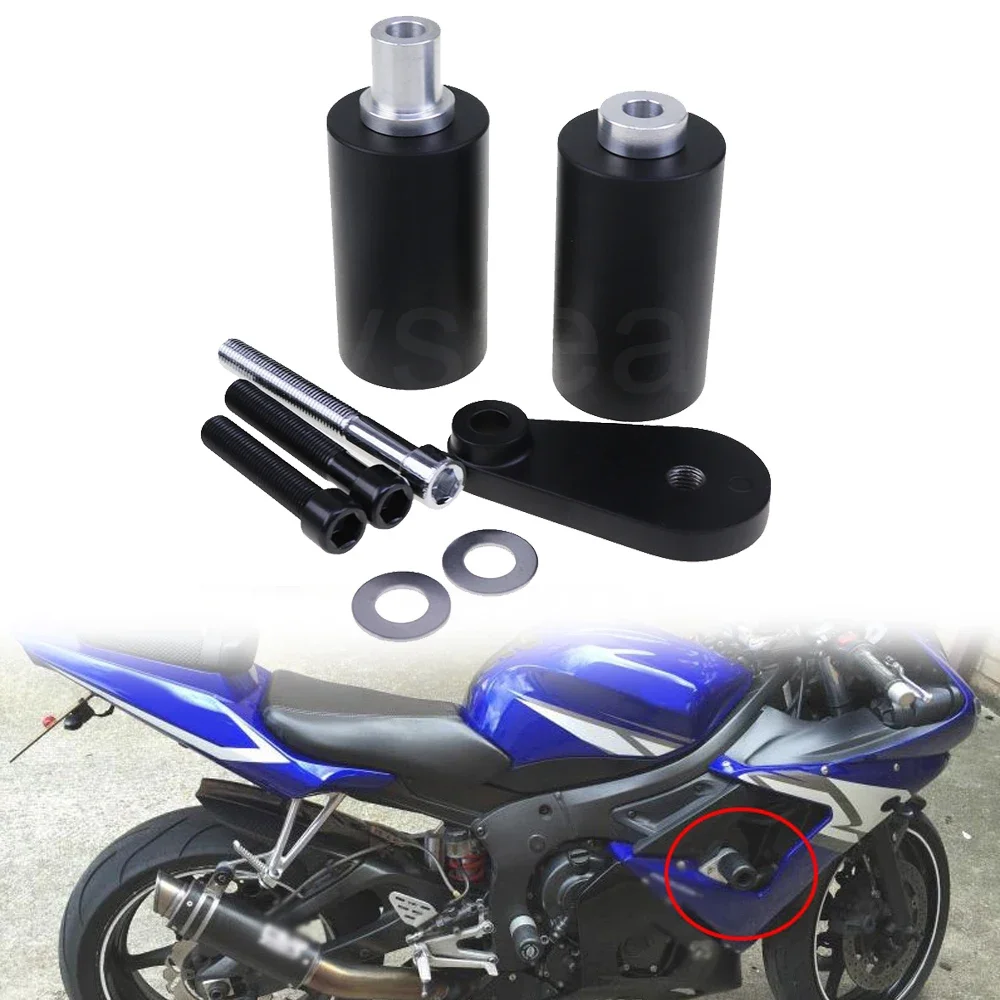 Motorcycle Frame Sliders Crash Falling Protection Engine Protector For YAMAHA YZF-R6 YZFR6 2003 2004 2005 03 04 05