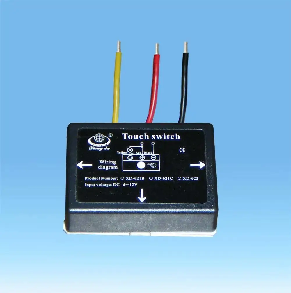 

NEW XD-622 6-12V DC 36W Stepless Dimming Touch Switch for LED Lamps etc