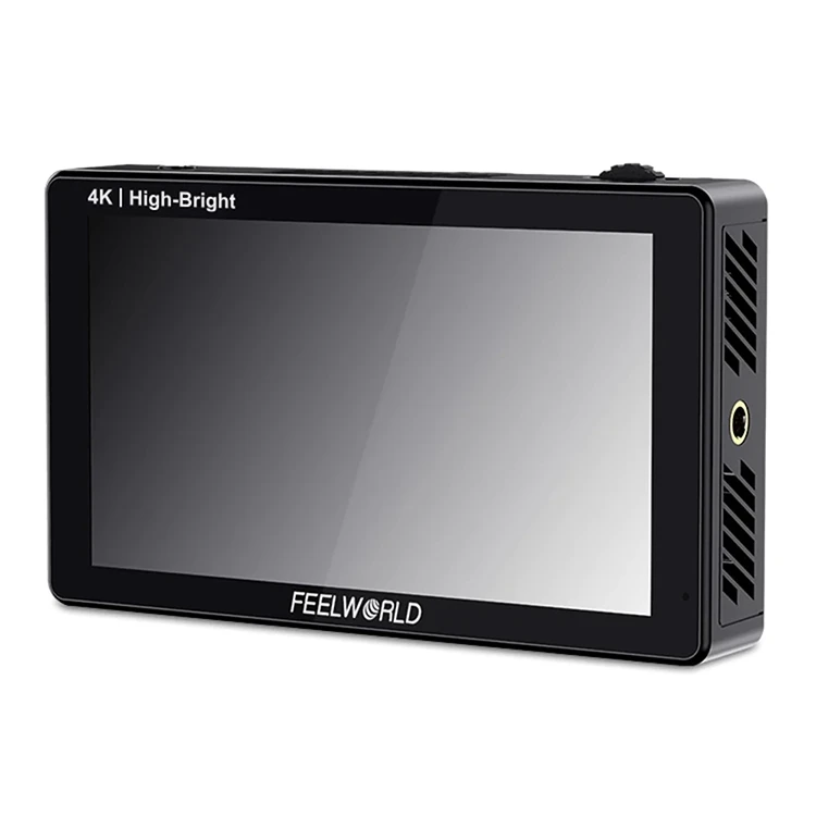 New FEELWORLD LUT5E 5.5 inch High Bright 1600nit Touch Screen DSLR  Field  F970 External Power and Install Kit