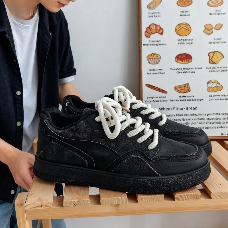 Новые мужские кроссовки на платформе, повседневная спортивная обувь с низким берцем для студентов, мягкая подушка, износостойкая подошва, модная уличная одежда1