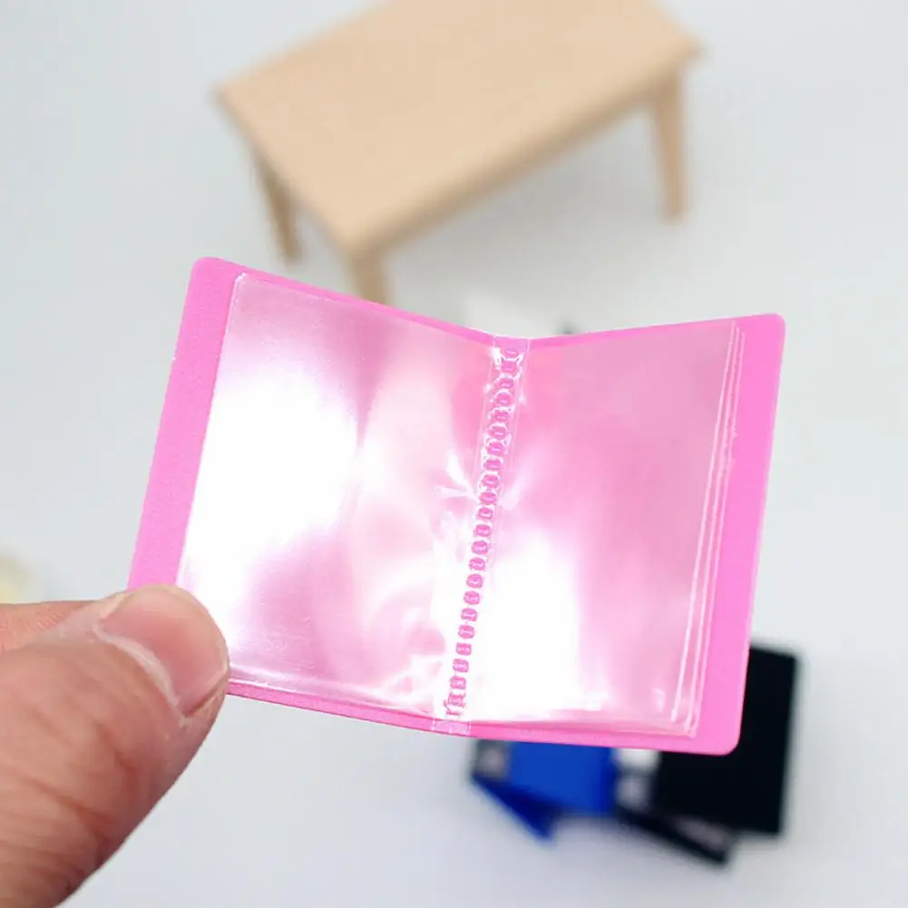 Cartella per casa in miniatura Modello Sala studio Decor Mini cartella Modello Prop Giocattolo per scrivania Simulazione Raccoglitore Finta