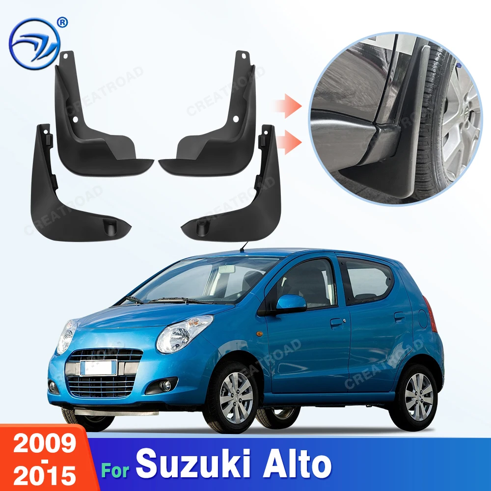 For Suzuki Alto 2009-2015 2010 2011 2012 2013 2014 Fender Mudflaps Splash Guards Mudguards Mud Flaps Car Accessories