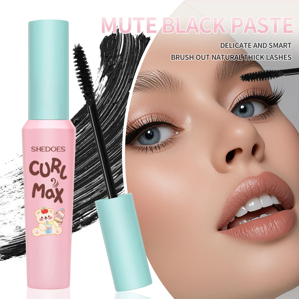 1PC カールマスカラ、防水性と耐汗性、塗りやすい、自然なメイク効果