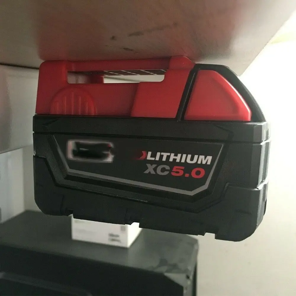 

Plastic Fit for M18 for Milwaukee Battery Battery Holder Mount Dock Holder Belt Suspension Buckle Mount Holder Cover