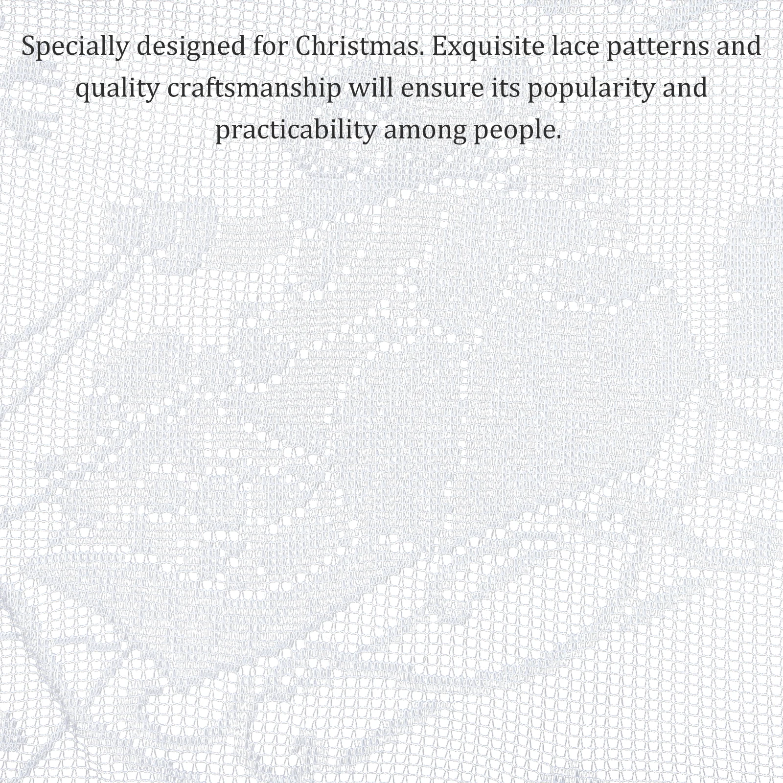 

Centerpiece Table Decorations Christmas Runner s Home Xmas Dressing Fabric White Polyester Child