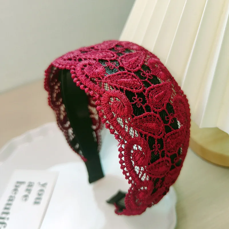 Accesorios para el cabello con encaje hueco de Cachemira ensanchado