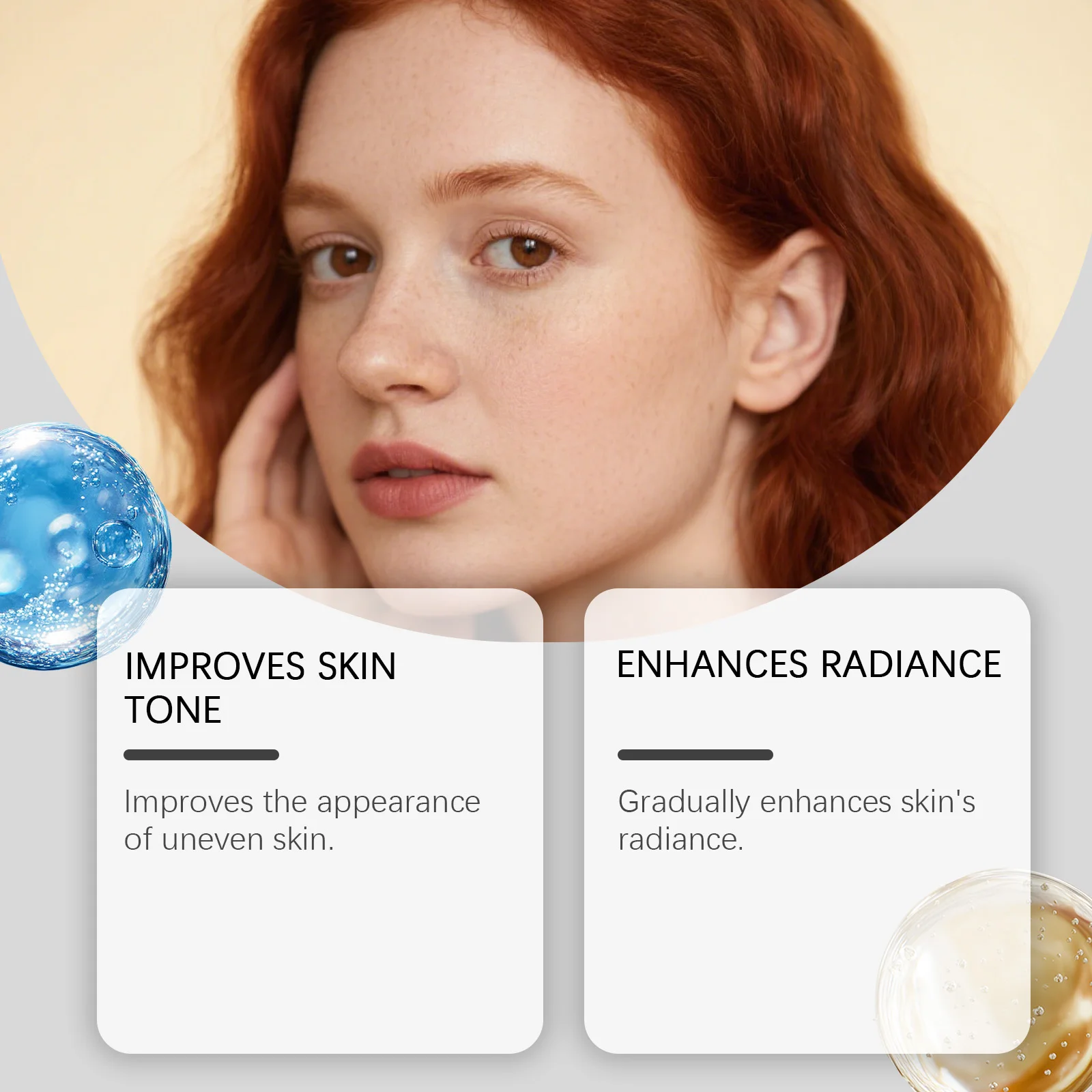 30ML Copper Peptide Serum Boost Collagen Brightening Dull Skin Repair Skin Barrier Strengthen Hair Multi-Use GHK-CU Care Serum
