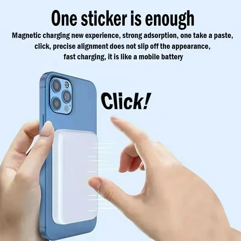 Xiaomi 500000mAh بنك الطاقة المغناطيسي اللاسلكي PD 20W شاحن سريع بطارية خارجية محمولة آيفون سامسونج هواوي 2025