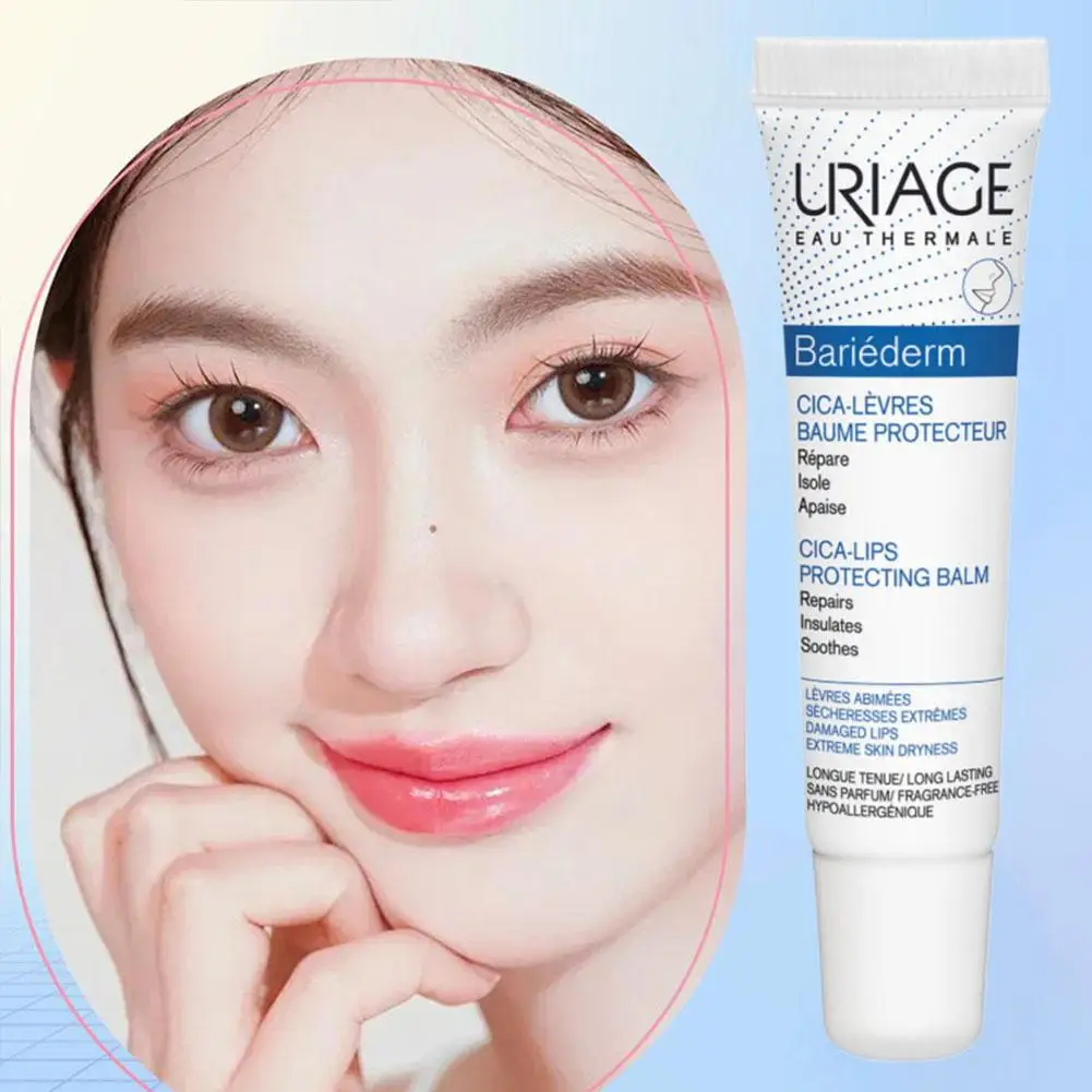 Lápiz labial hidratante multiefecto francés Uriage, 15ml, hidratación profunda y alivia la piel muerta y líneas de labios ligeras