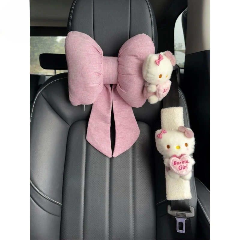 

Sanrio Hello `Kitty cute waist bow cartoon car seat car four season headrest car pillow girl decoration