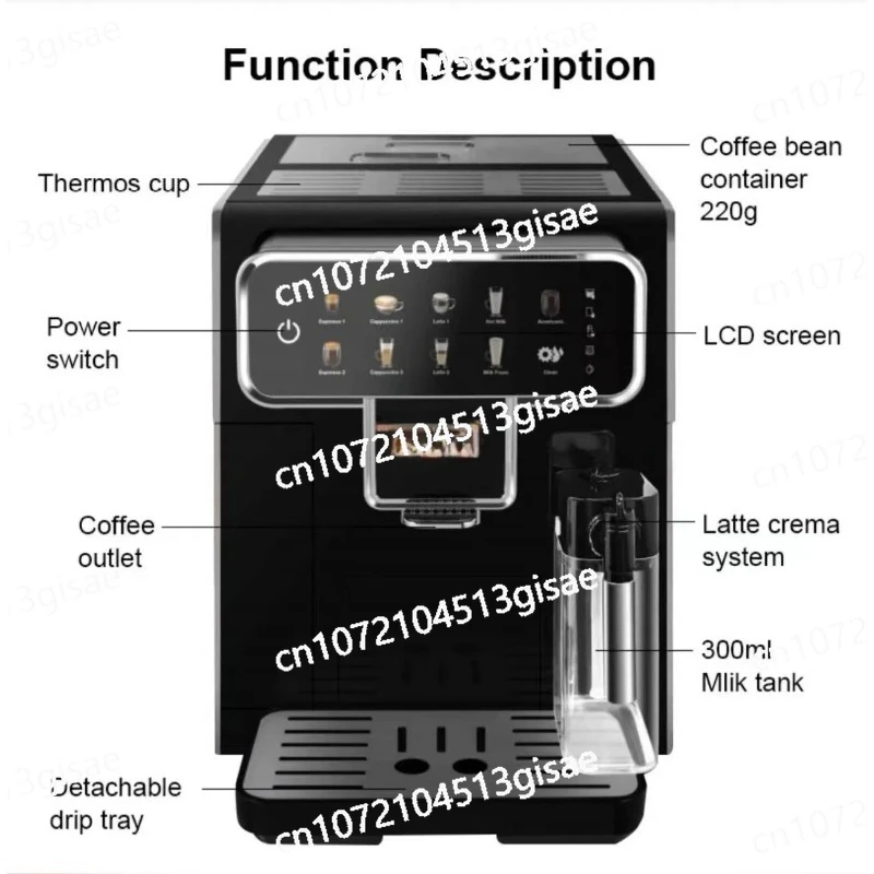 Electric Espresso Coffee Machines Makers  High Quality Turkish Coffee Maker Automatic Smart Coffee Machine