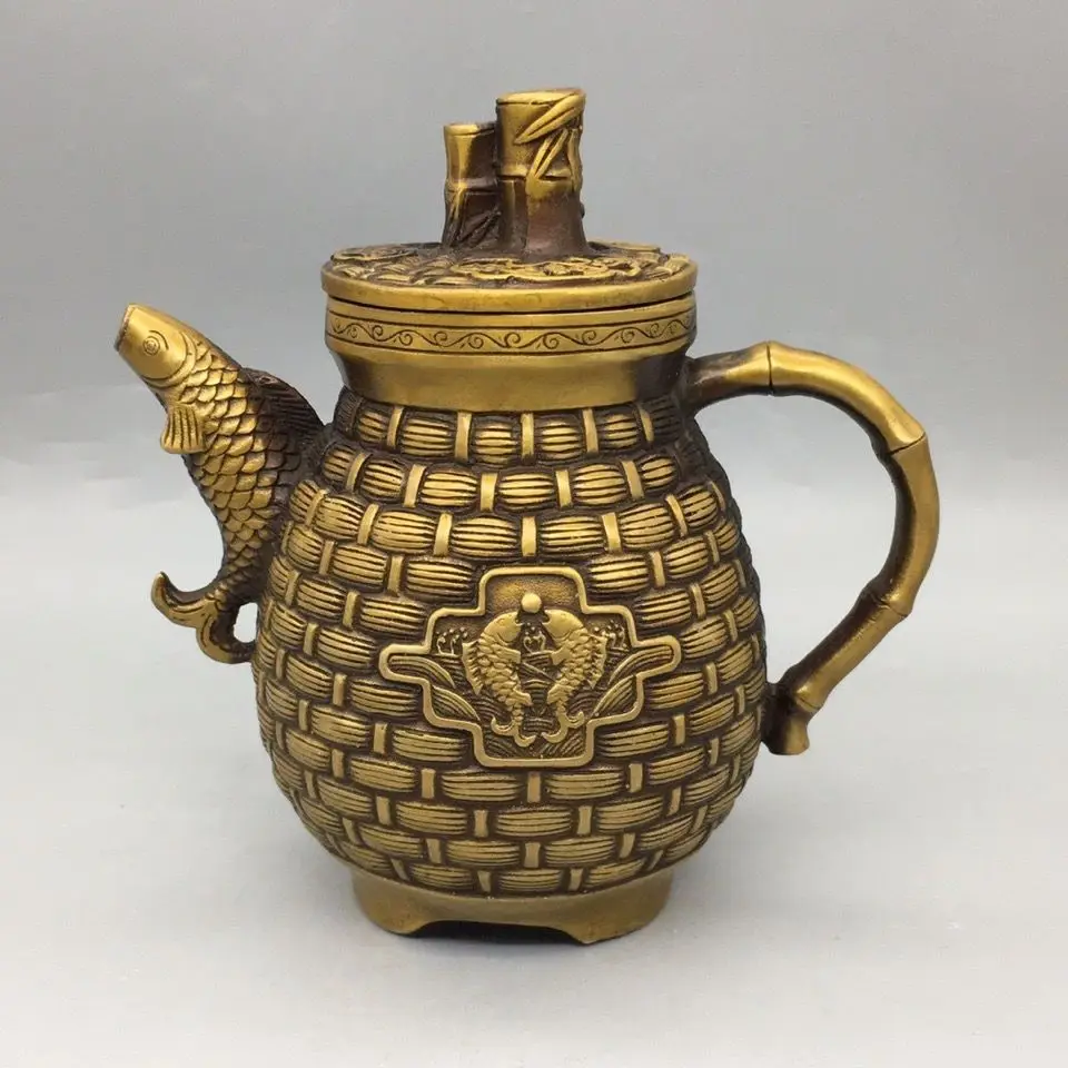 Retro Fish leaps into the sea Teapot Ornament Decoration Tea Pet Figurines Desk Decor Accessories