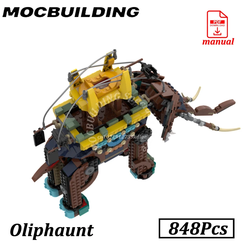 Edifici di elefanti Mini Bull MOC Building Blocks Mattoni della Terra di Mezzo Blocchi Oliphaunted Modello Giocattoli da Costruzione Regali