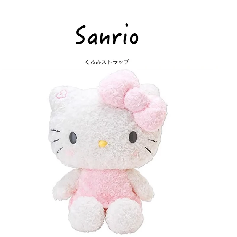 Japanese Kawaii Sanrio Plush Large Size Rose Hellokitty Kitty Hello KT Plush Doll Hello Kitty Stuffed Animal Toy Xmas Gift