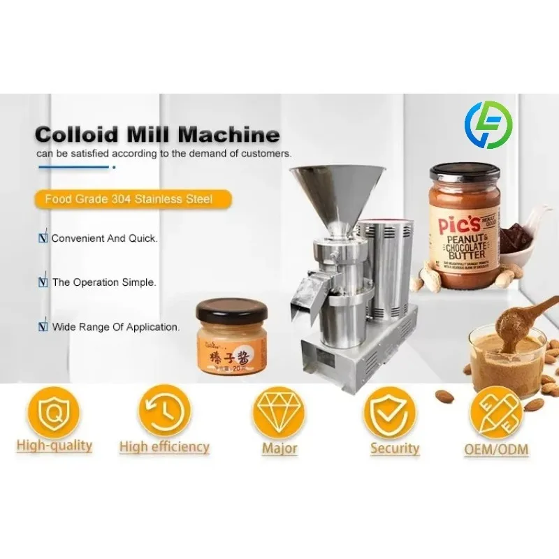 Customize Industrial Commercial Stainless Steel Mini Lab Colloid Mill Grinder Machine 100kg