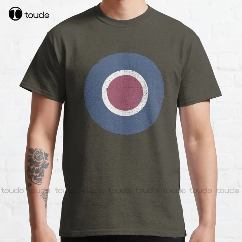 New Vintage Look Ww2 British Royal Air Force Roundel Classic T-Shirt Womens Mens Shirt S-5XL black shirts Unisex