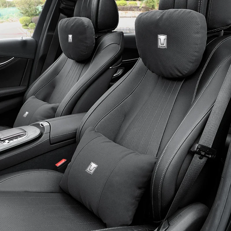 For Great Wall TANK 300 400 500 700 Car Headrest Neck Support Seat Lumbar Cushion Breathable Soft Neck Pillow Auto Accessories