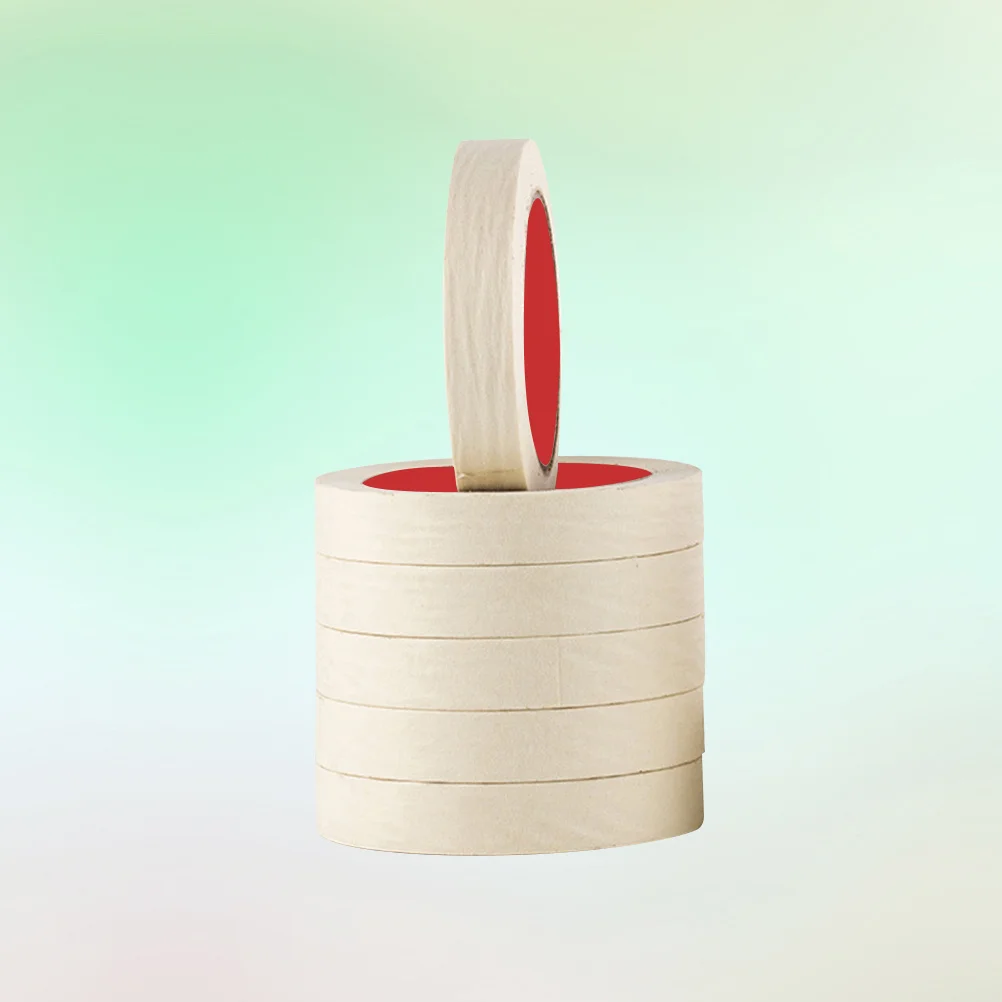 6 قطع من شريط لاصق بخاخ ورقي لاصق مزخرف لتزيين نافذة أرضية الحائط ورق تجاعيد لاصق قوي #4