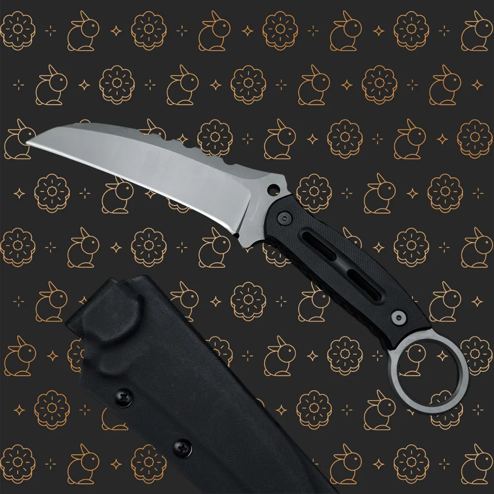 

Нож-когти Kydex Нож-футляр 8CR13MOV Лезвие G10 Ручки Тактический охотничий нож высокой твердости EDC Кемпинговые ножи Карманные ножи