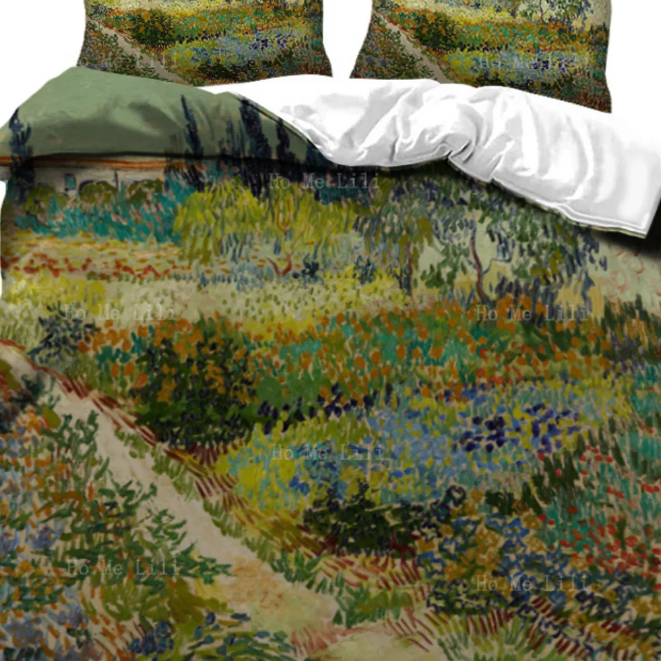 Van Gogh Enjoyed The Vivid Colors Of The Provence Landscape In The Gardens Of Arles Duvet By Ho Me Lili Bedding Set