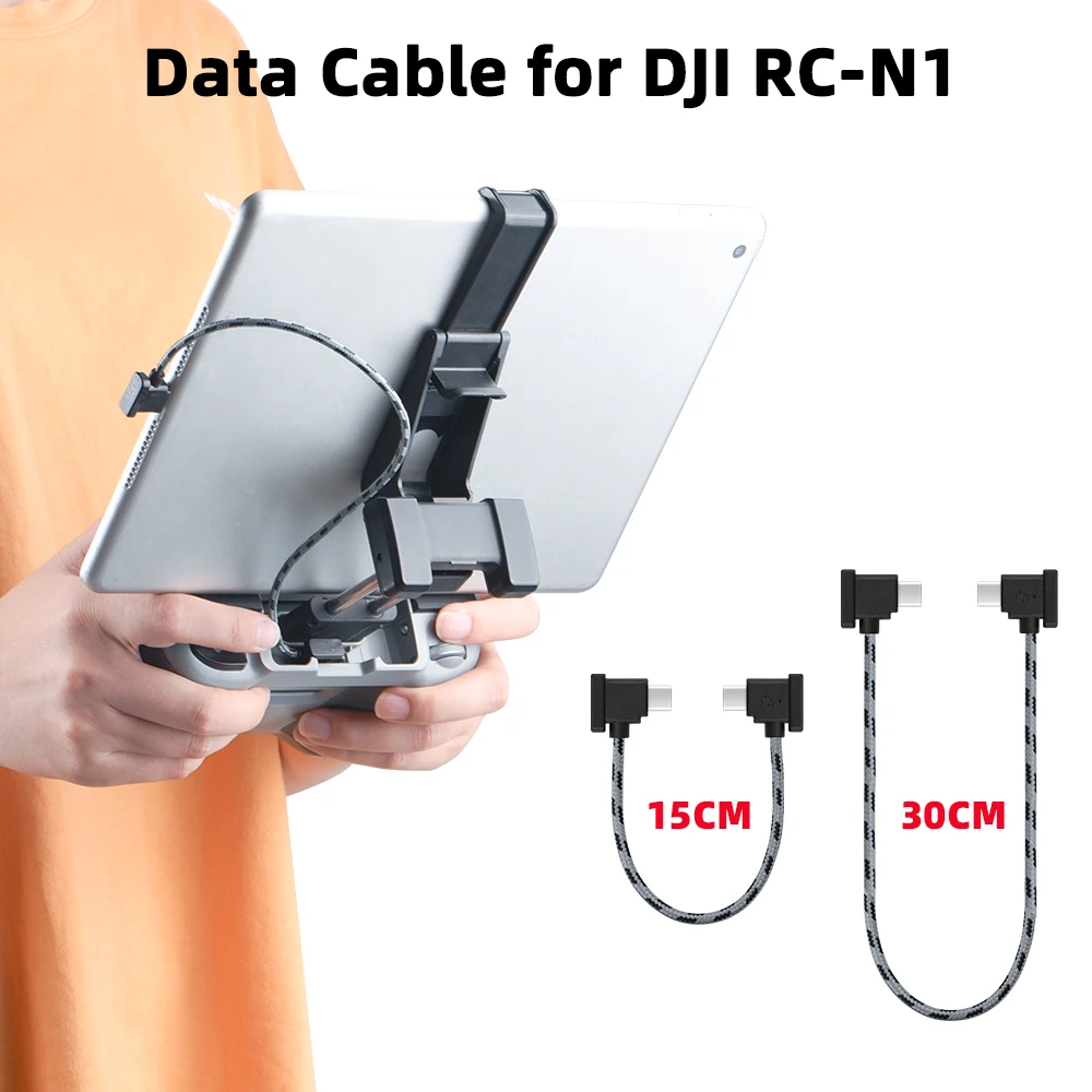 

Data Cable for DJI Mini 4K/4 Pro/Mini 3 Pro/Mavic 3/Air 2/Mini 2/Air 3 OTG RC-N1/N2 Remote Control Phone Tablet Micro USB TypeC