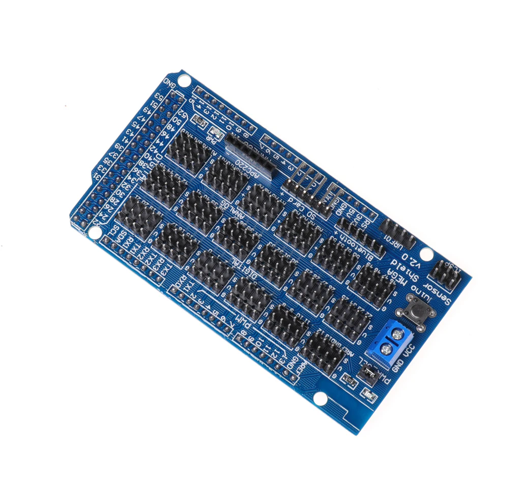 Per Arduino MEGA Sensore Shield V1.0 V2.0 Scheda di sviluppo di espansione dedicata MEGA 2560 Sup IIC Bluetooth SD Robot Parti FAI DA TE